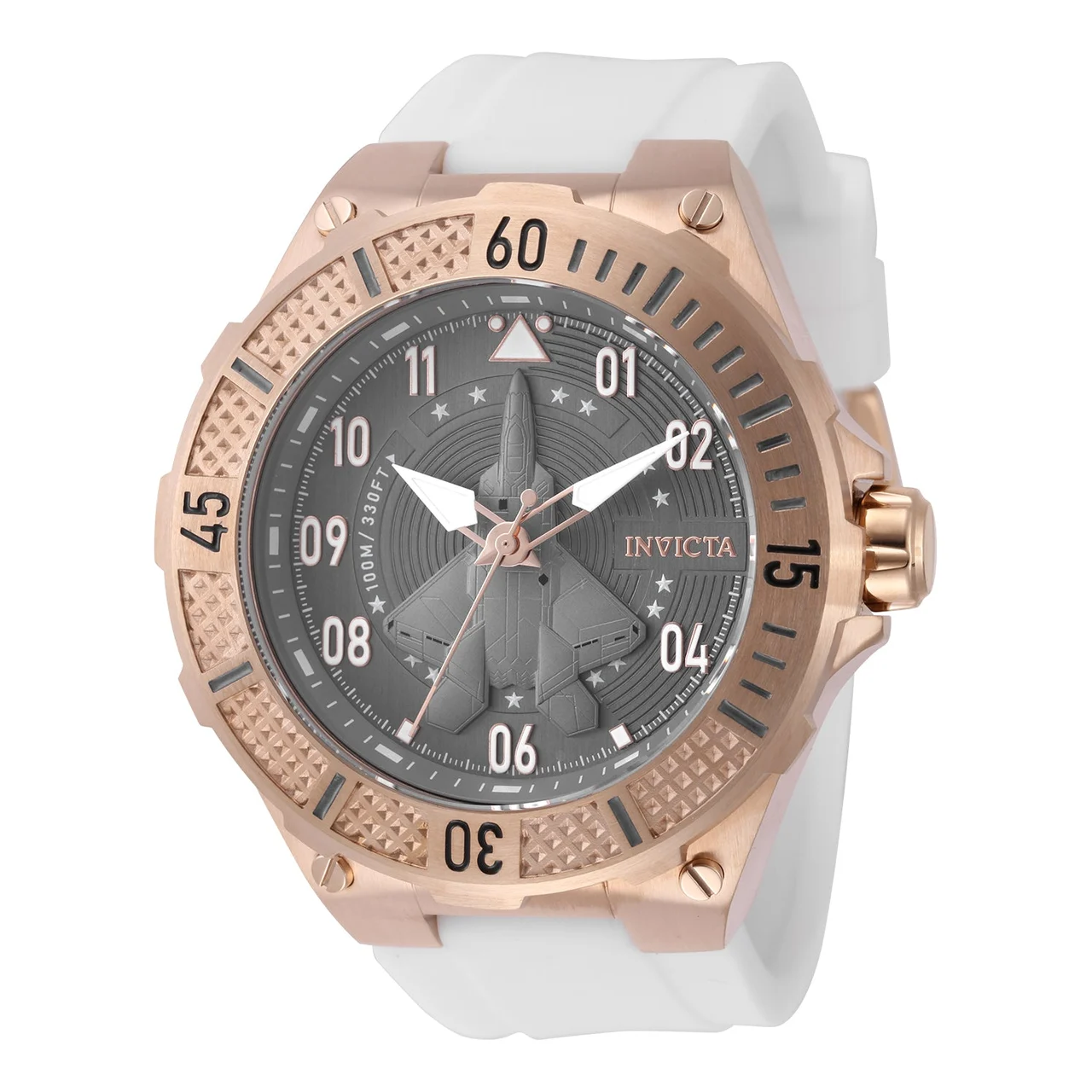 Invicta Aviator Alacer Watch - 50mm. White (50644) 50 mm kol saati