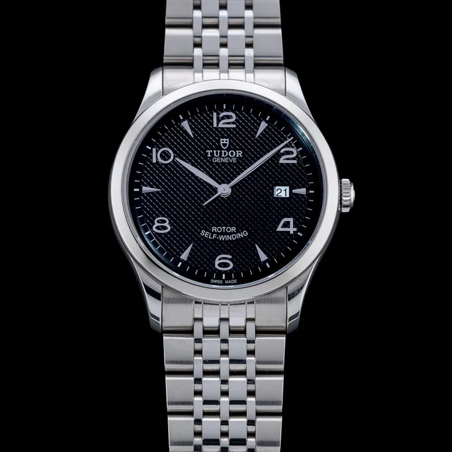 Tudor Stainless Steel Black Dial 91650-0004 210009N43256 kol saati