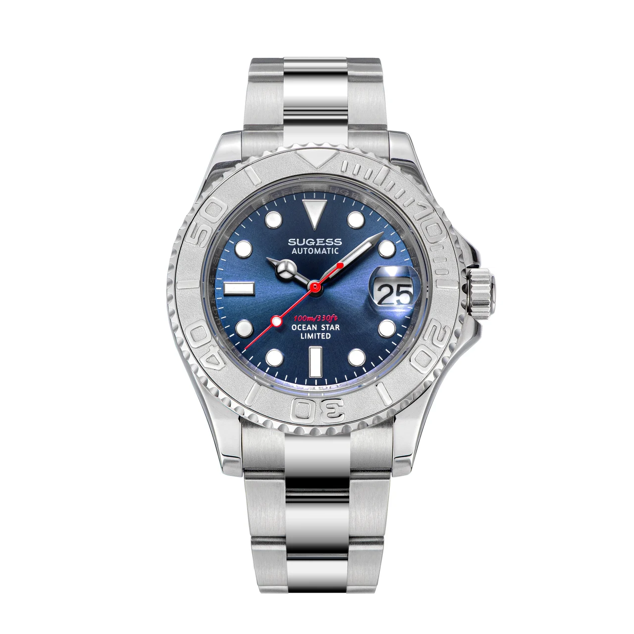 Sugess Ocean Star S450 YM Diver Watch NH35 Stainless-Steel Bezel Blue Dial Limited Edition ocean-star-s450-ym-diver-watch-nh35-stainless-steel-bezel-blue-dial-limited-edition 40 mm kol saati