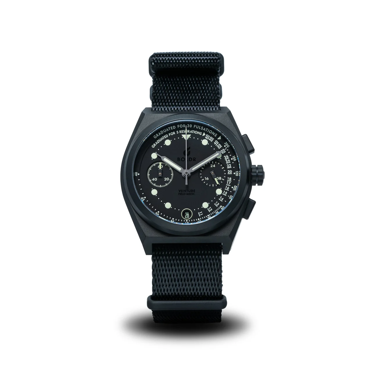BOLDR Supply Co. Field Medic Stealth VE-FM-ST-TI-38 38 mm kol saati
