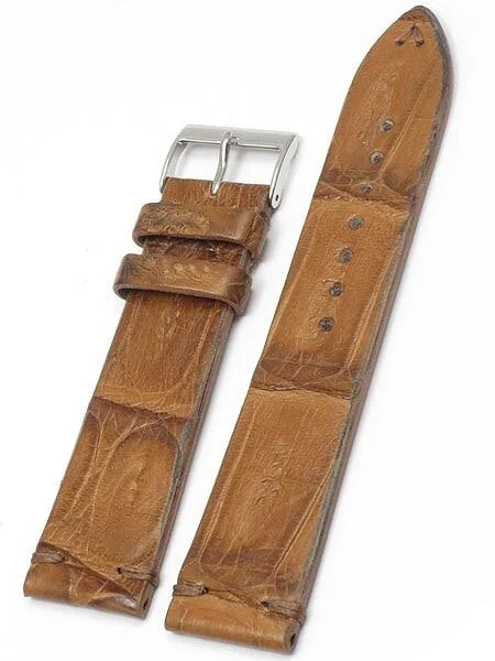 Toscana Handmade Italian Vintage Style Tan Crocodile with Hand-Stitching #ML-900-VIN03 ML-