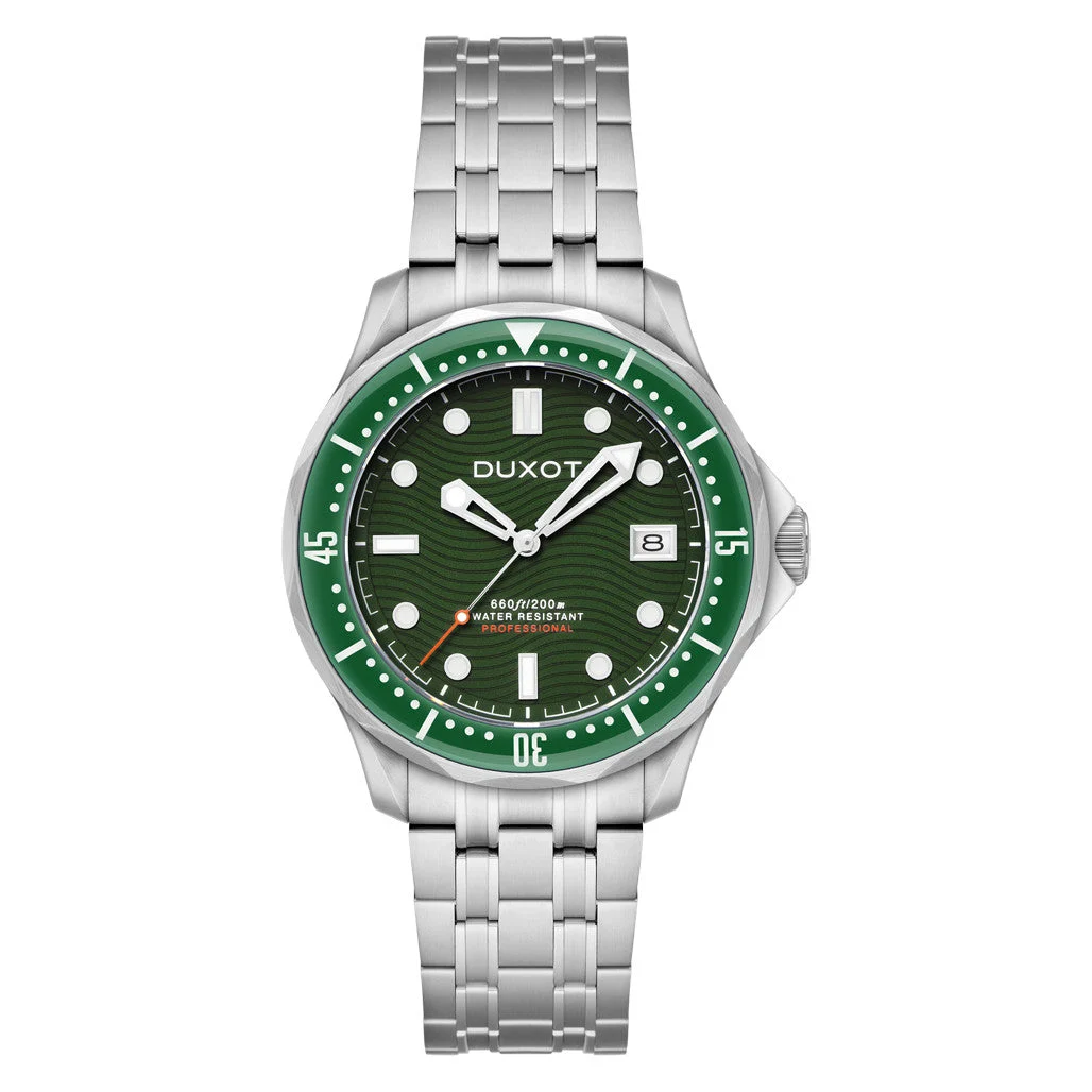Duxot Henri Diver Automatic with Elite Green Dial #DX-2060-33 kol saati
