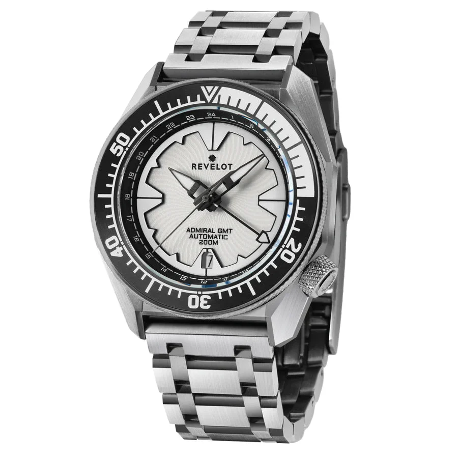 REVELOT Admiral GMT R10-7B4D1B1/S22-1B1BB4 42 mm kol saati