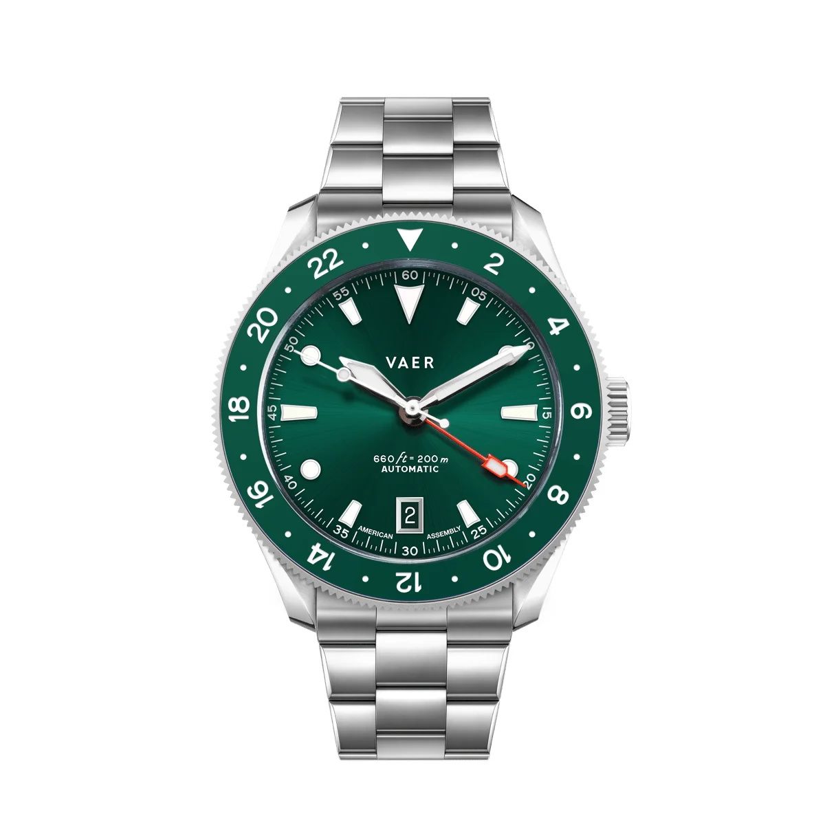 Vaer G5-MG-WFL20GRN-SPRB20KHA 39 mm kol saati