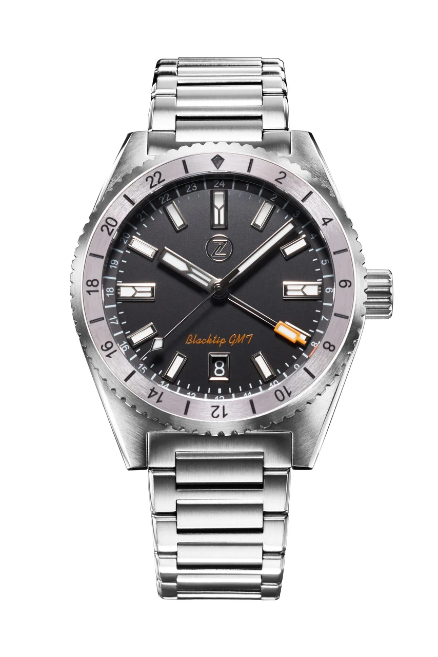 Zelos Blacktip 200m GMT Coal Black 41 mm kol saati