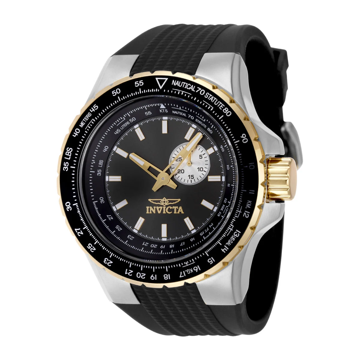 Invicta Aviator Watch - 50mm, Black (ZG-49718) 50 mm kol saati