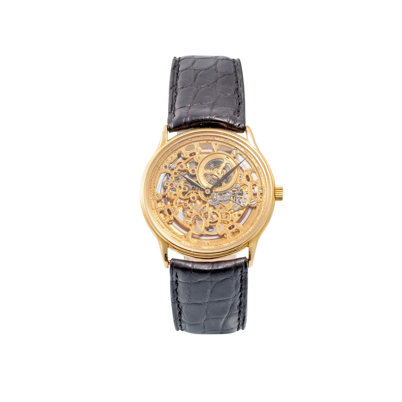 Audemars Piguet Ref. BA4232, Genève, Skeleton, Yellow gold kol saati