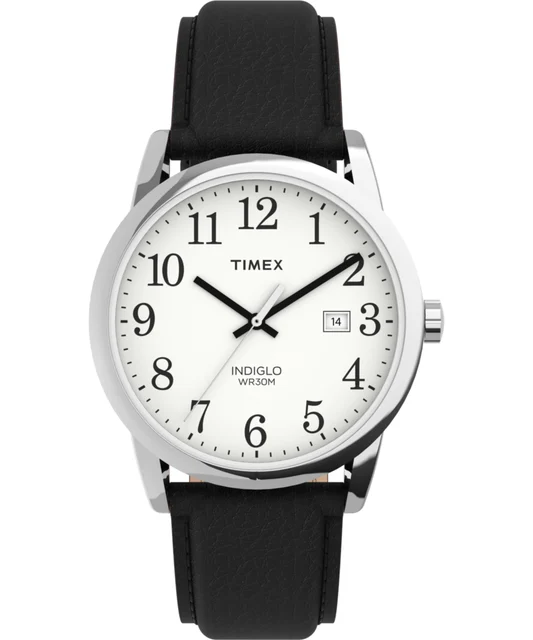 Timex Easy Reader 38mm Leather Strap Watch TW2P75600 kol saati