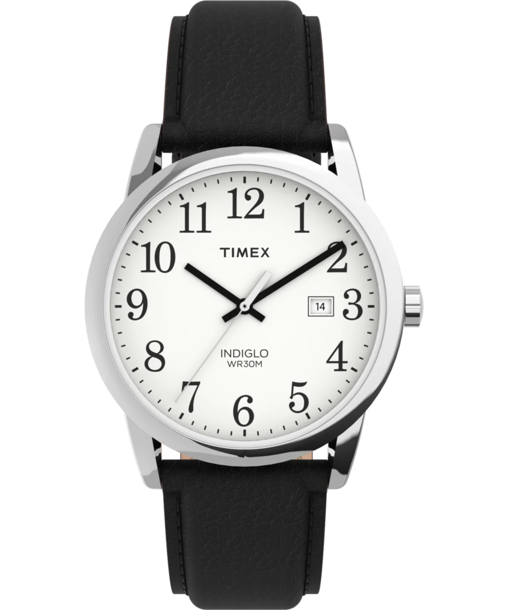 Timex Easy Reader 38mm Leather Strap Watch TW2P75600 38 mm kol saati