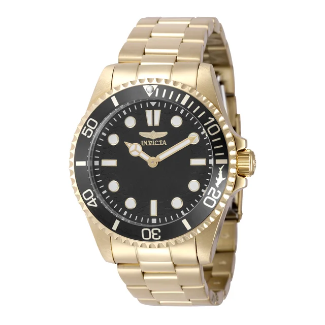 Invicta Pro Diver Crestcore Watch - 43mm. Gold (49701) kol saati