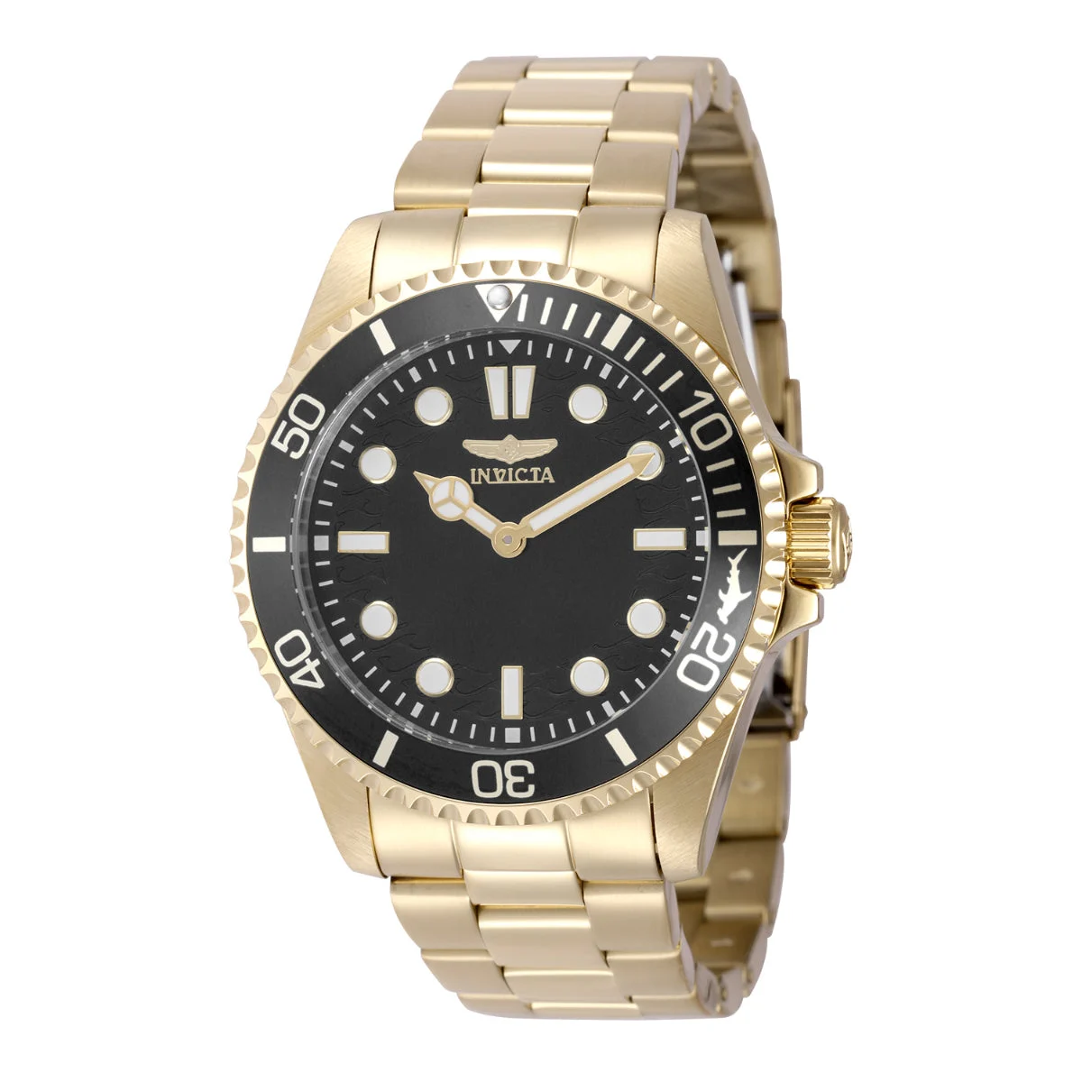 Invicta Pro Diver Crestcore Watch - 43mm. Gold (49701) 43 mm kol saati