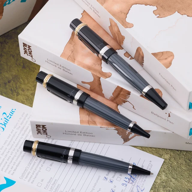 Montblanc MONTBLANC, REF. 109297, WRITER’S EDITION: HONORE DE BALZAC, SET OF 3, RESIN kol