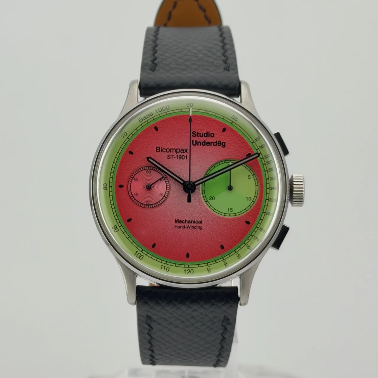 Studio Underd0g Bicompax — 38.5mm Chronograph Watermel0n Bicompax — 38.5mm Chronograph 39 mm kol saati