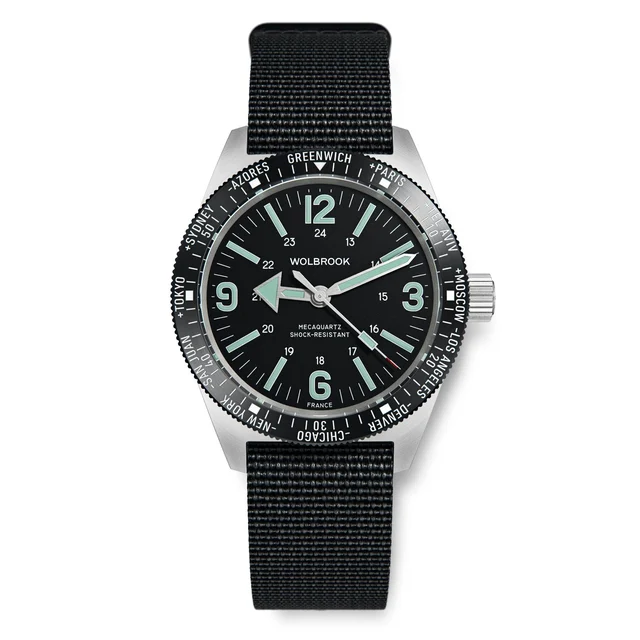 Wolbrook 22-SWM-001-NYL-BLK kol saati