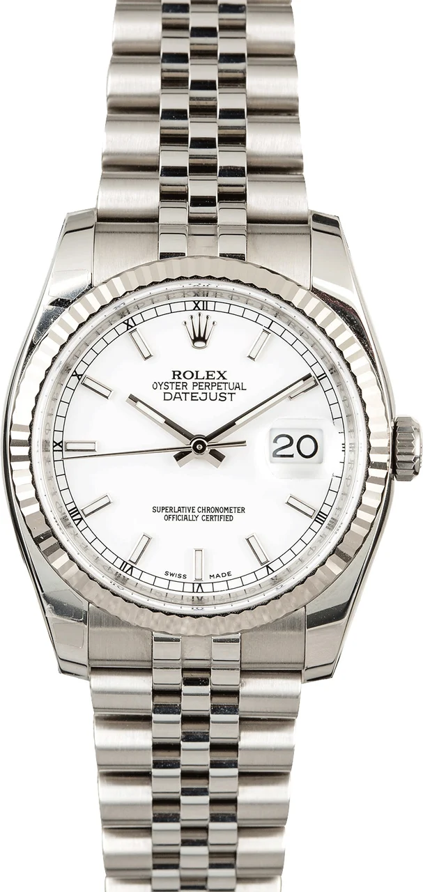 Rolex Datejust 116234 Steel Jubilee 116234WSJ 36 mm kol saati