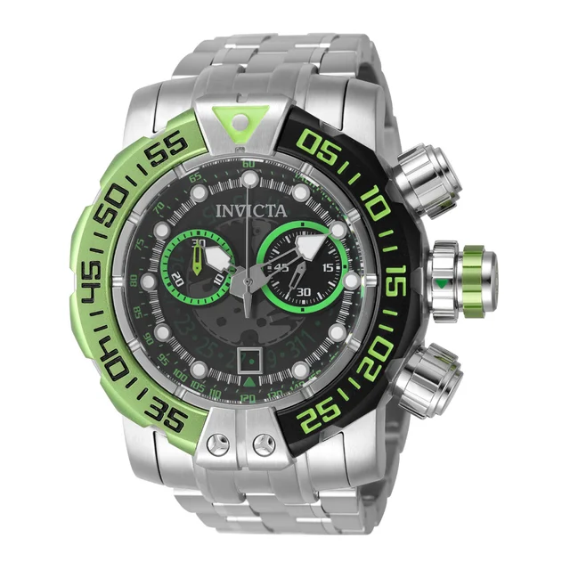 Invicta Sea Hunter Vandal Swiss Ronda Z50 Caliber Watch - 57mm. Steel (49609) kol saati