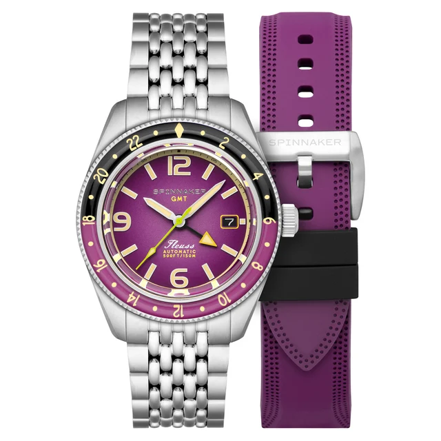 Fleuss GMT Automatic Dull Violet SP-5120-77 kol saati