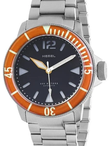 Hemel Automatic Dive Watch with Luminous Bezel and AR Sapphire Crystal #HD1-04 kol saati