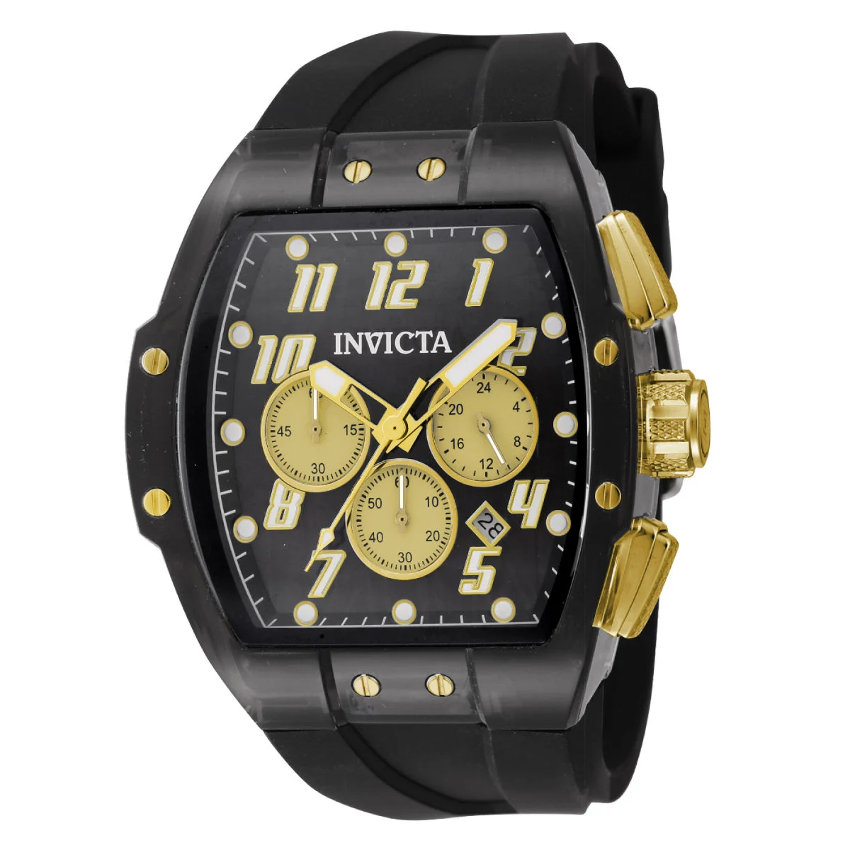 Invicta Rally Vortce Watch - 47mm. Black (49982) 47 mm kol saati