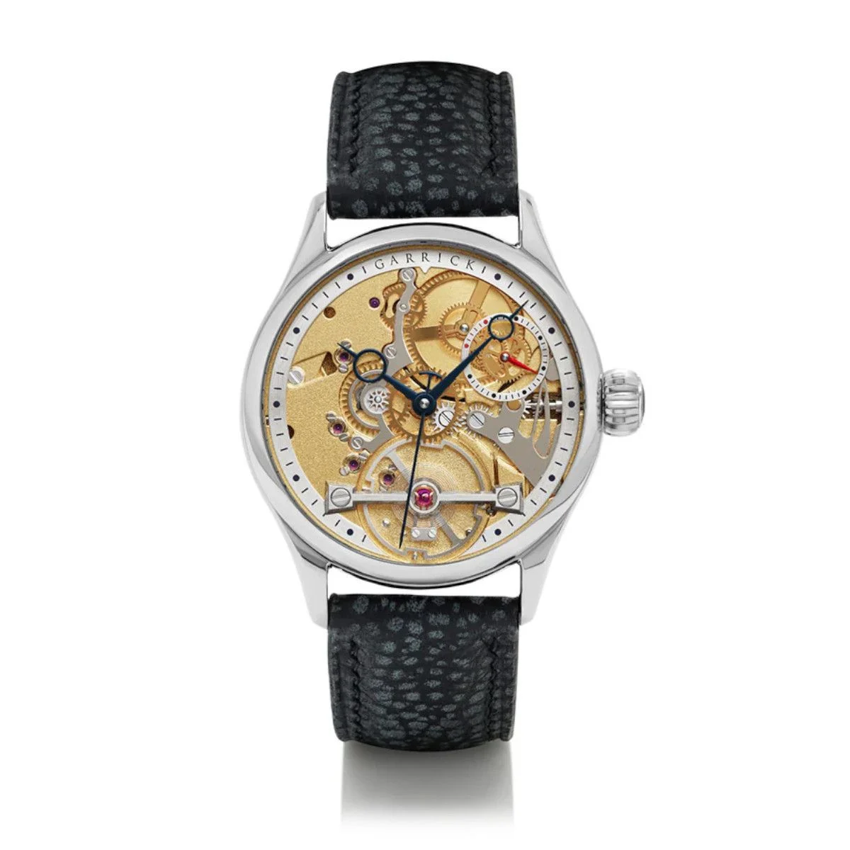 Garrick Deadbeat Seconds - Gold Dial British-Made Jumping Seconds S3-DBS-ST-YG kol saati