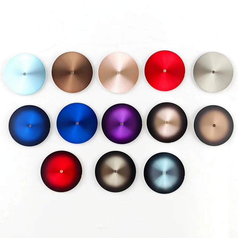 Tandorio Total Blank Dial Colors Gradient Total Sterile Dial Musou DIY watch assembly accessories for NH35 NH36 NH38 etc diameter 28.5mm 6012655721062 28.5 mm kol saati