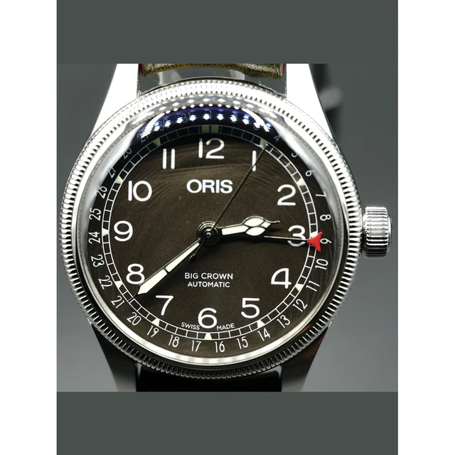 Oris Big Crown Pointer Date Black Dial 01 754 7749 4064 210000019283 kol saati