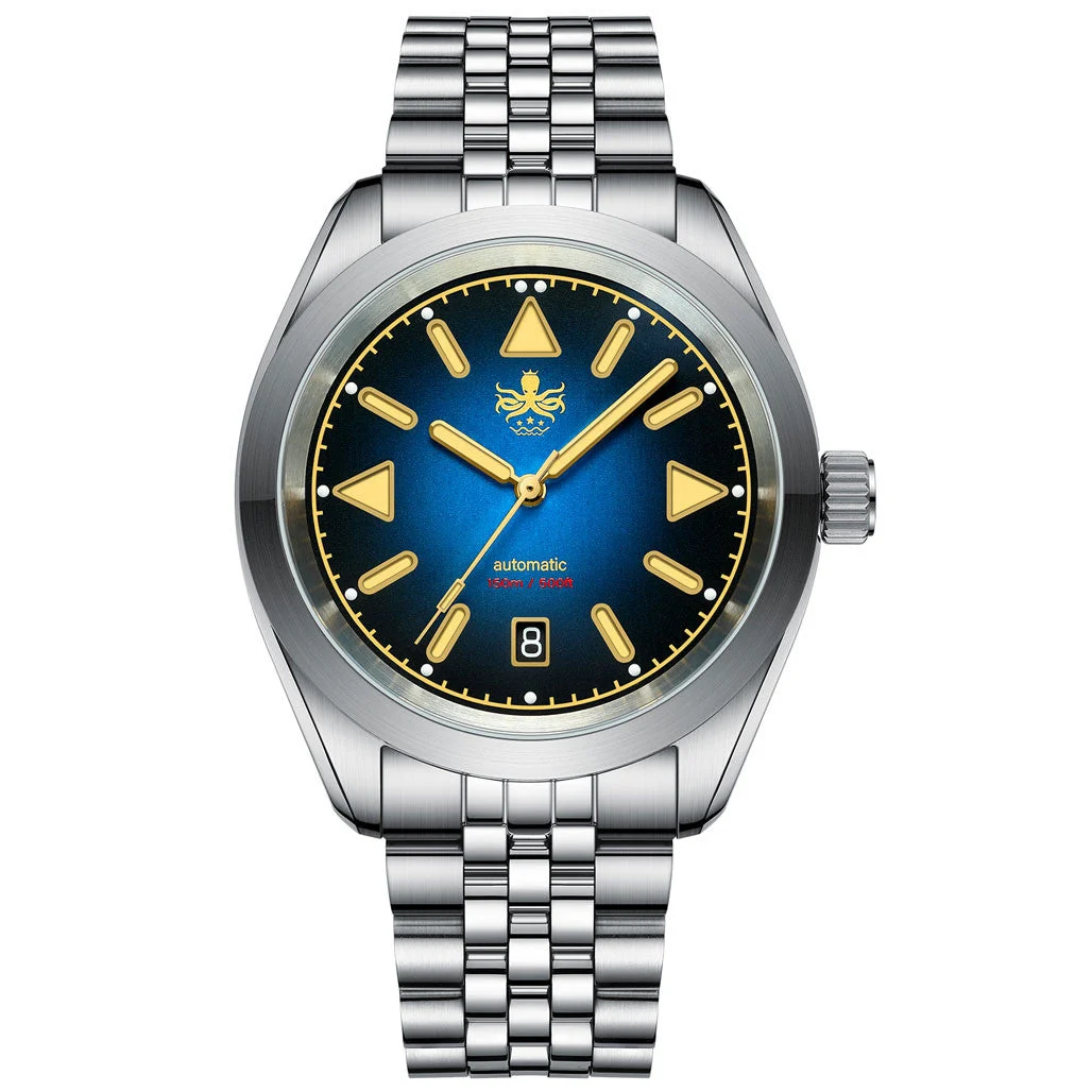Phoibos Nebula Hi-Beat Automatic Watch with Sandwich Dial, AR Sapphire Crystal #PY030C 40 mm kol saati