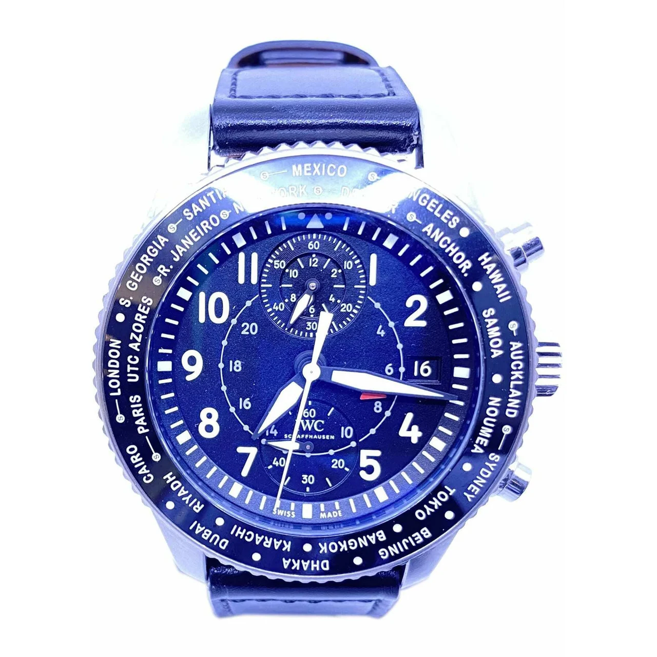 IWC Pilot's Timezoner Chronograph IW395001 210000013077 kol saati