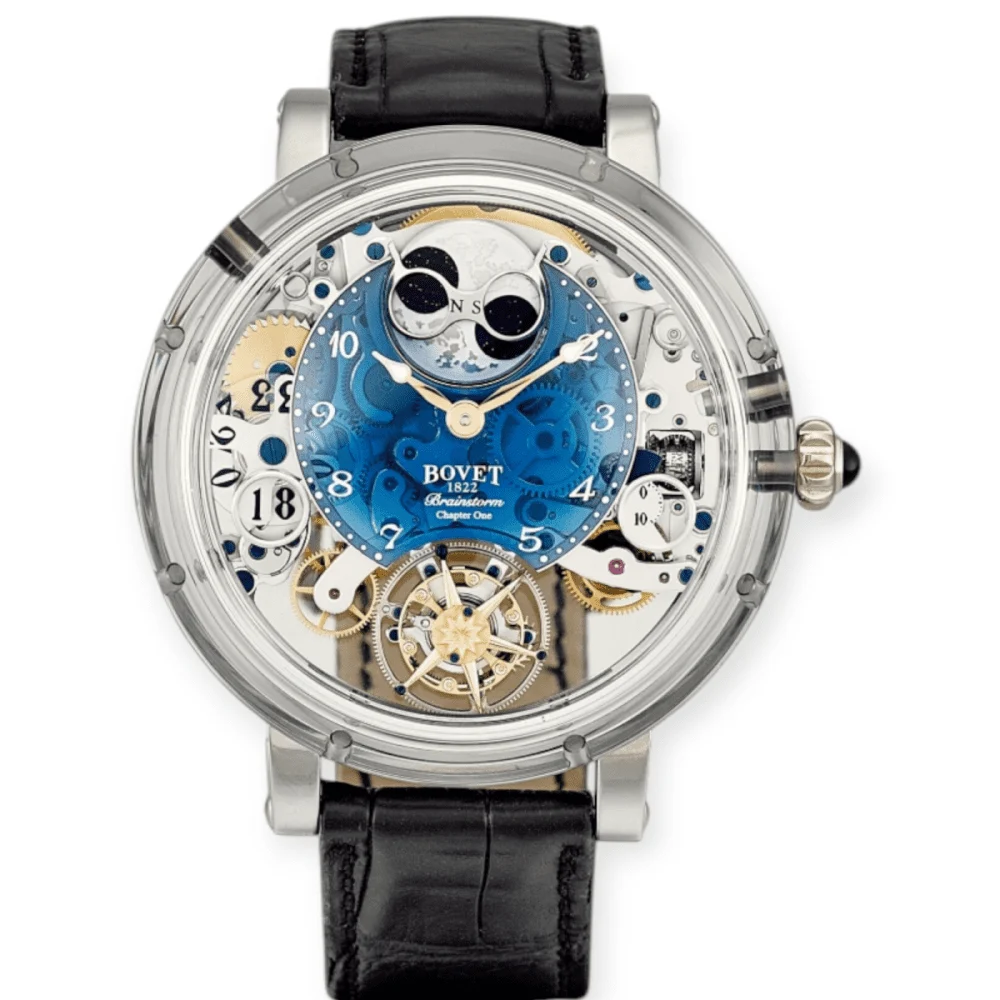 Bovet Recital 26 Brainstorm Chapter One Blue Quart Pre-Owned Bovet Recital 26 Brainstorm Chapter One Blue Quart 48 mm kol saati