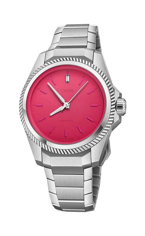 Oris ProPilot X Miss Piggy Edition 01 531 7796 4158-07 8 17 05LC 34 mm kol saati