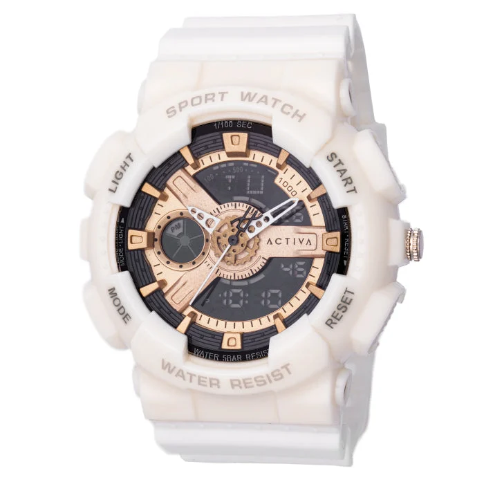 Invicta Activa Pixel X Digital Watch - 50mm. White (ACW499-006) 50 mm kol saati