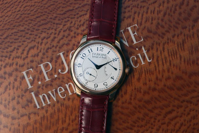 F.P. Journe Chronometre Souverain ref. CS “Red Gold, Silver kol saati