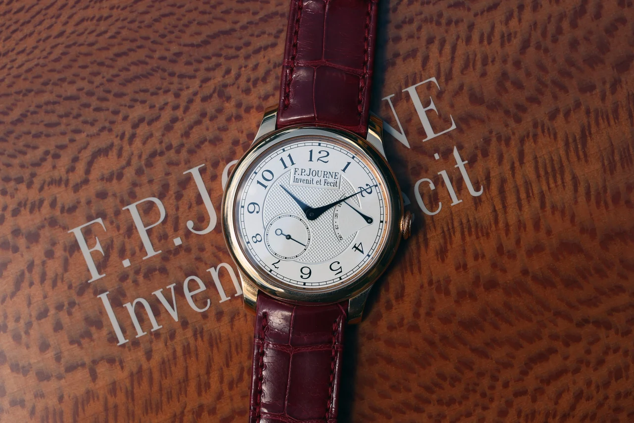 F.P. Journe Chronometre Souverain ref. CS “Red Gold, Silver 40 mm kol saati