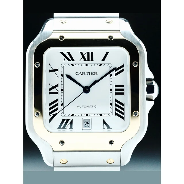 Cartier Santos W2SA0009 Steel Yellow Gold 210000074372 kol saati