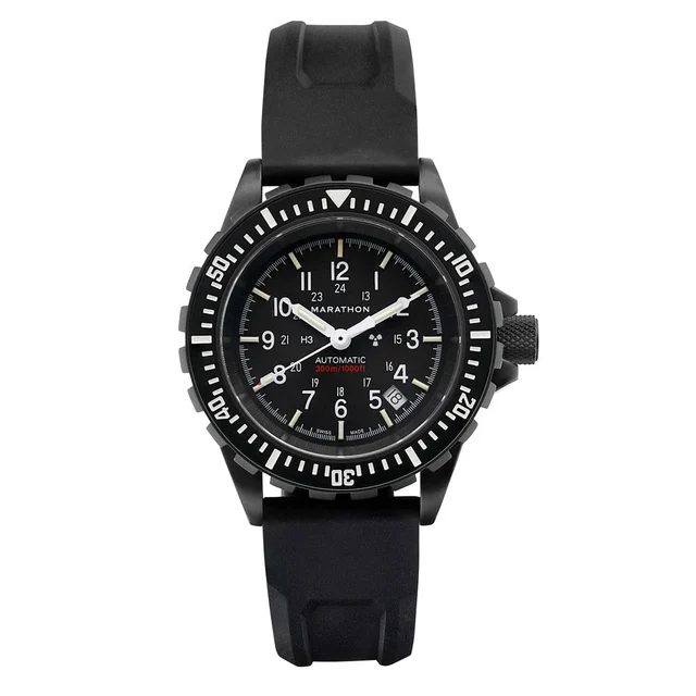 Marathon GSAR Anthracite Automatic Military Divers Watch #WW194006BK-NGM kol saati