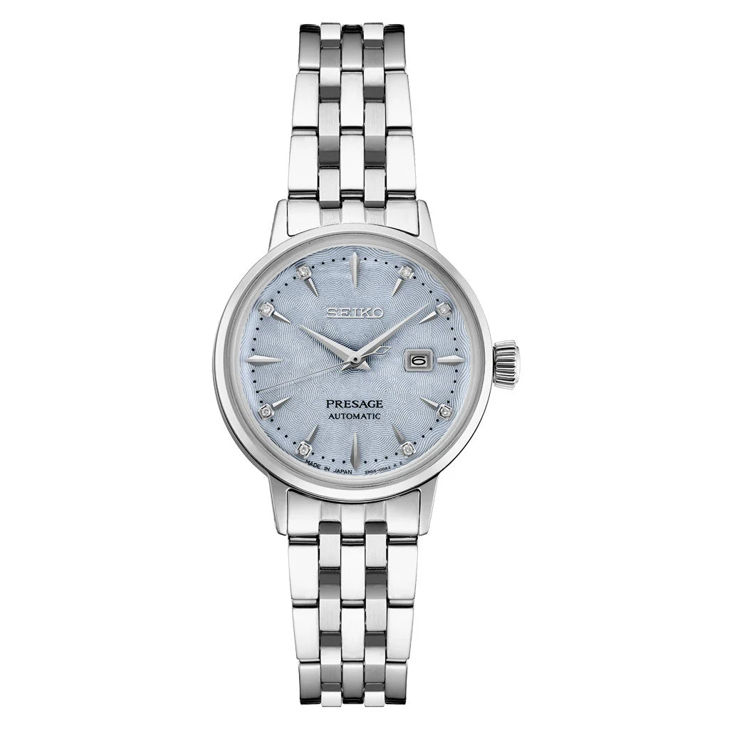 Seiko Presage 30mm Dress Watch with Blue Embossed Dial #SRE007 30 mm kol saati