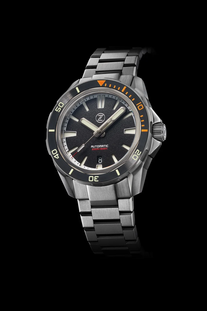Zelos Swordfish Ti 42mm Calypso Orange 42 mm kol saati