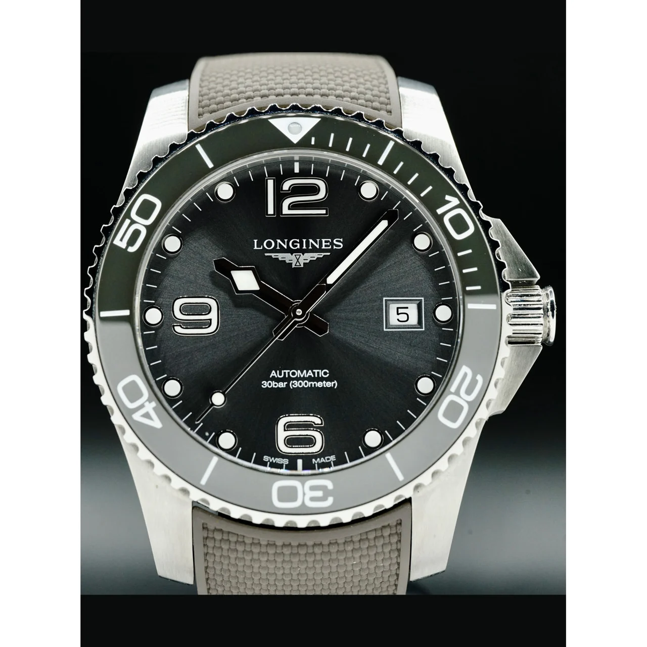 Longines Hydroconquest Grey L3.781.4.76.9 210000036546 41 mm kol saati