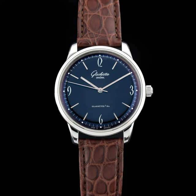 Glashutte Original Glashütte Original Senator Sixties Stainless Steel Black Dial 1-39-52-0
