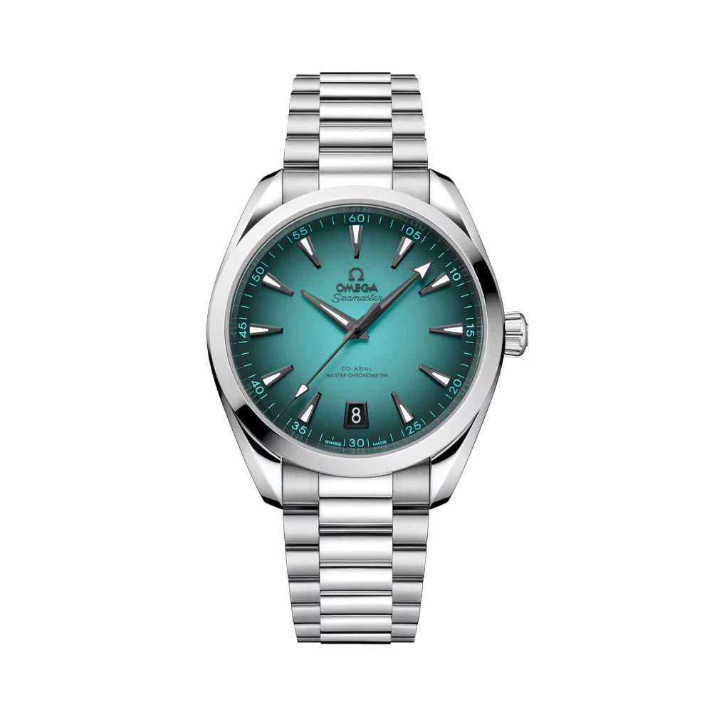 OMEGA Seamaster Aqua Terra 150M 41mm - Turquoise on Bracelet O22010412103006 41 mm kol saati