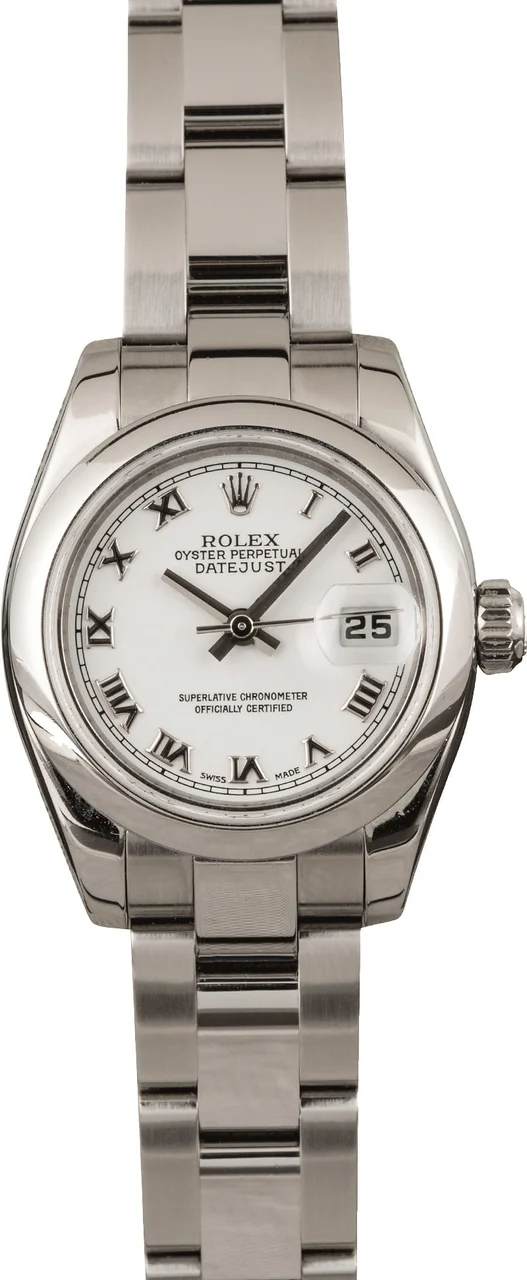 Rolex Datejust 179160 White Roman Dial 179160WRO 26 mm kol saati