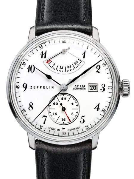 Graf Zeppelin Hindenburg Automatic Watch with Power Reserve #7060-1 kol saati