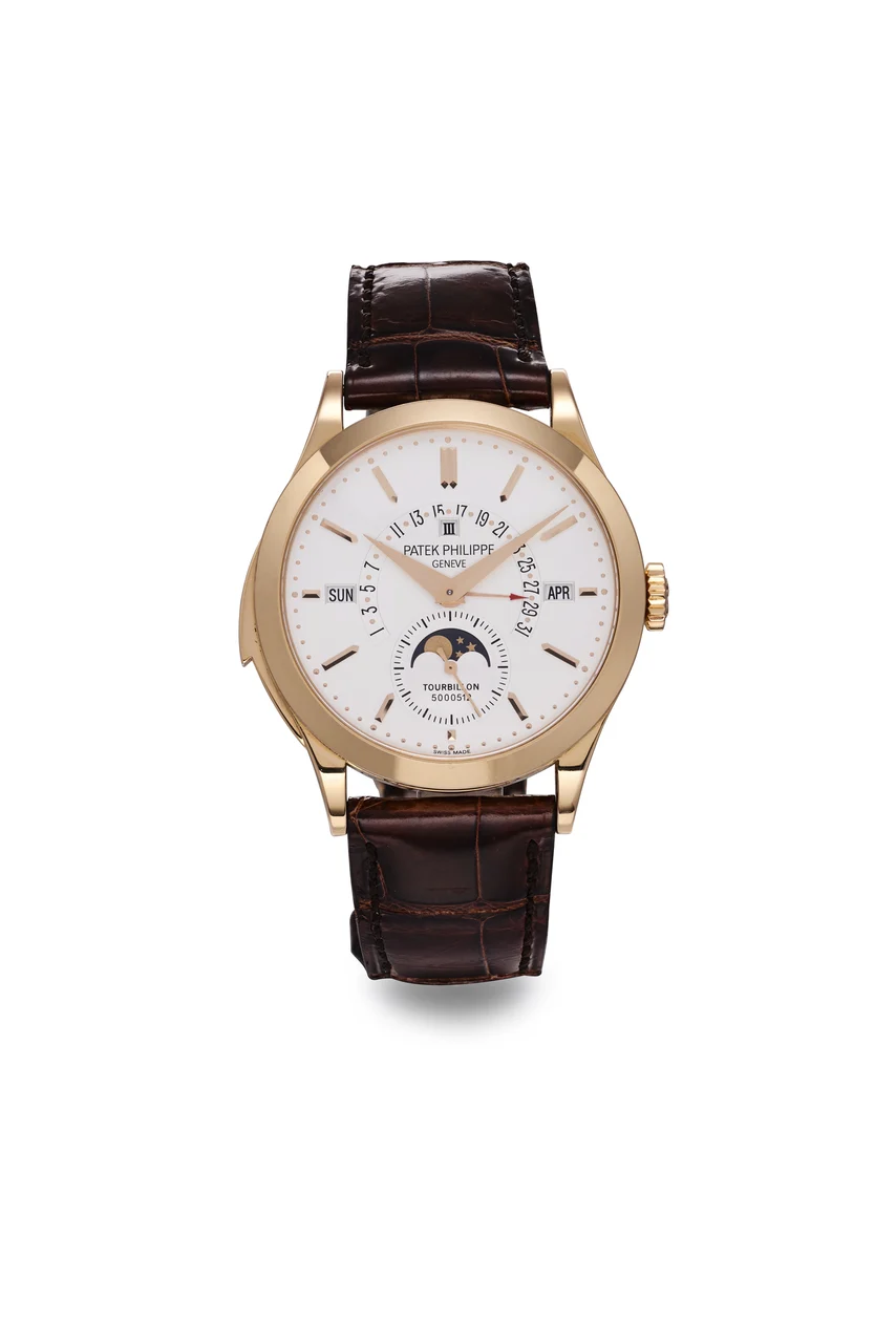 Patek Philippe PATEK PHILIPPE REF 5216R TOURBILLON, MINUTE REPEATER, PERPETUAL CALENDAR PINK GOLD kol saati