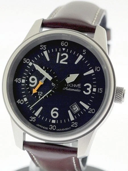 Techne Automatic 41mm Goshawk Aviator Watch with Anti-Reflective Sapphire Crystal #411.052 41 mm kol saati