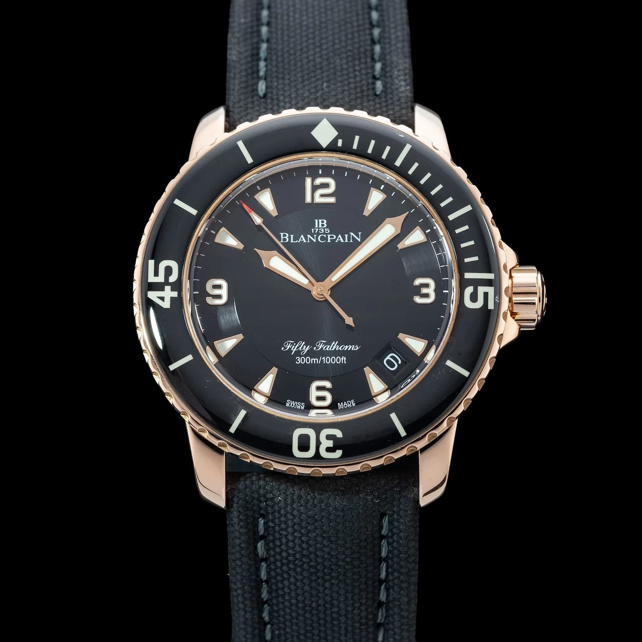Blancpain Fifty Fathoms 5015 3630 52 210009N41330 45 mm kol saati
