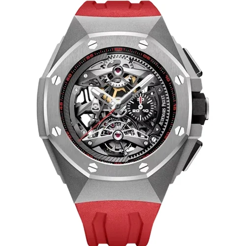 Audemars Piguet Tourbillon Chronograph Openworked Selfwinding 26587TI.OO.D067CA.01 44 mm kol saati