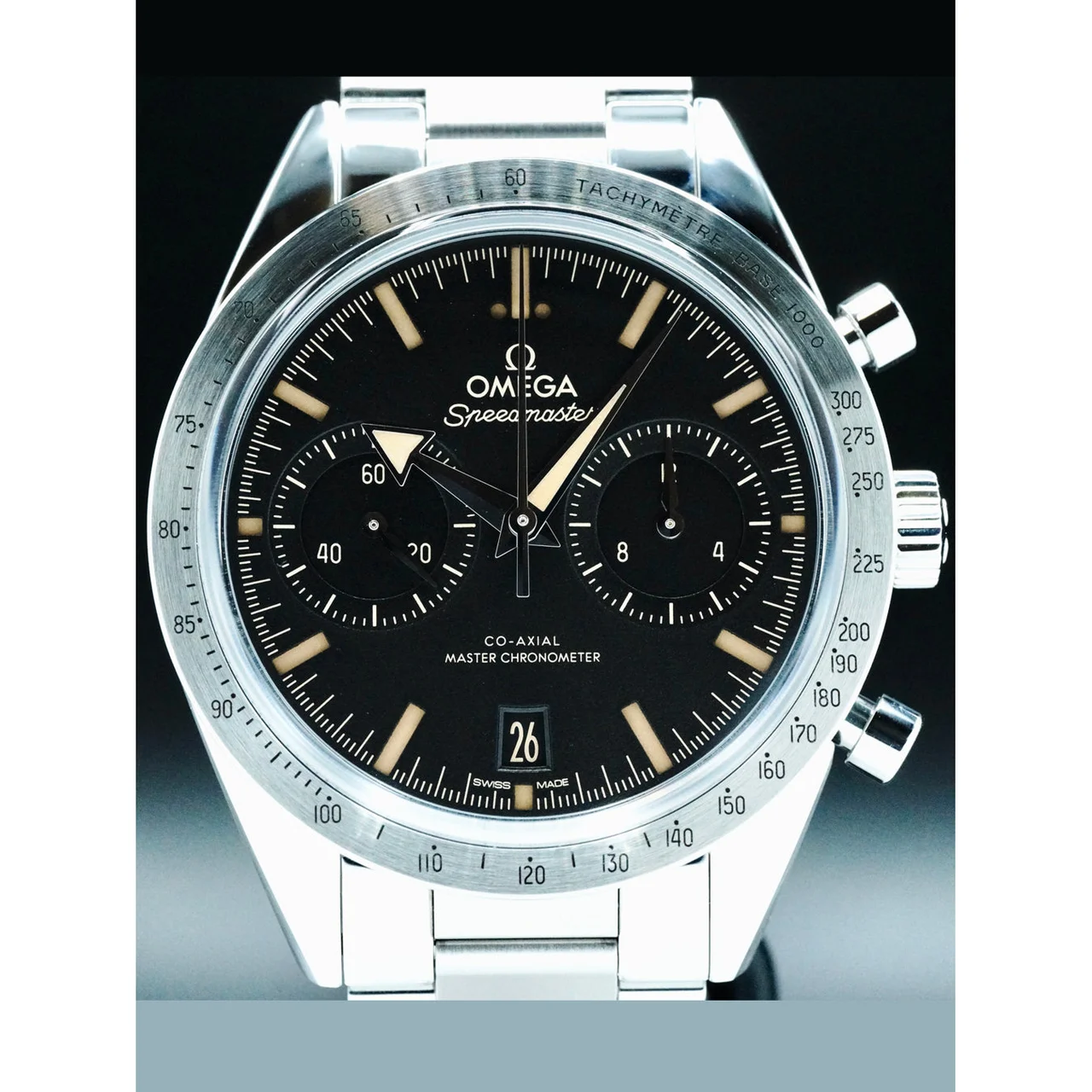 OMEGA Speedmaster 57 Coaxial Chronometer Chronograph Black Dial 40.5mm 332.10.41.51.01.001 POC210000076240 40.5 mm kol saati