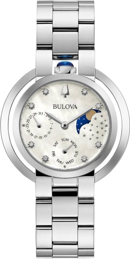 Bulova Rubaiyat Diamond Moonphase 96P213 35 mm kol saati