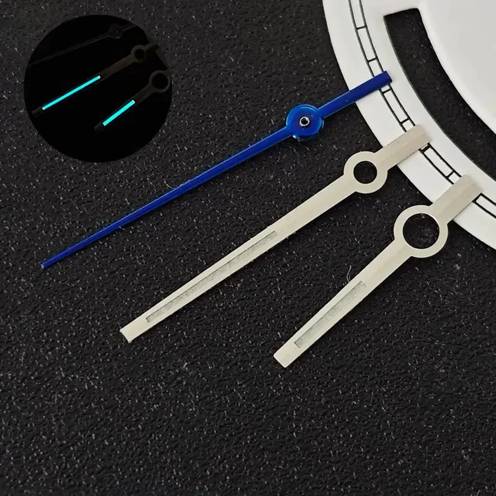 Tandorio Watches Miyota 8285 Watch hands 8215 hands no lume/ blue luminous 7mmx11.4x12mm for 29MM Dial 5987517161827 29 mm kol saati