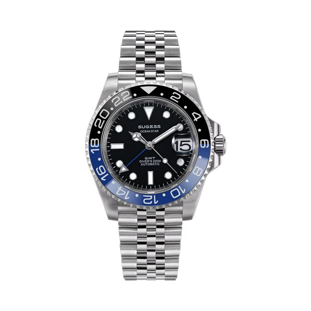 Sugess Blue & Black Bezel GMT Jubilee Bracelet blue-black-bezel-gmt-jubilee-bracelet kol s